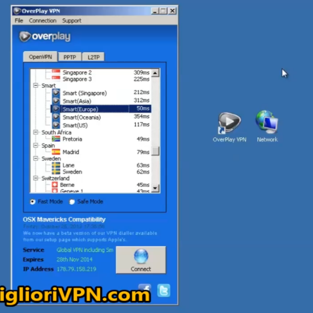 overplay vpn con smartdns