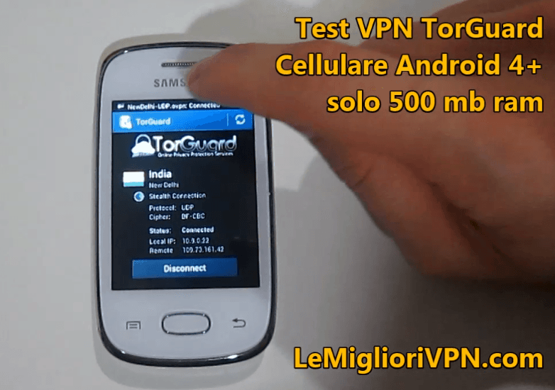 VPN per cellulare Android BitTorrent sul cellulare