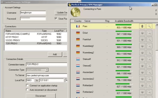 VPN in cascata con Perfect Privacy