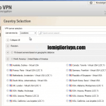hidemyass video : scelta nazione dalla lista