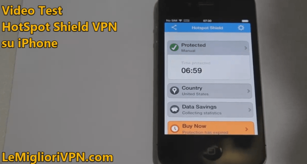 Video Test HotSpot Shield VPN per iOS 4 .3