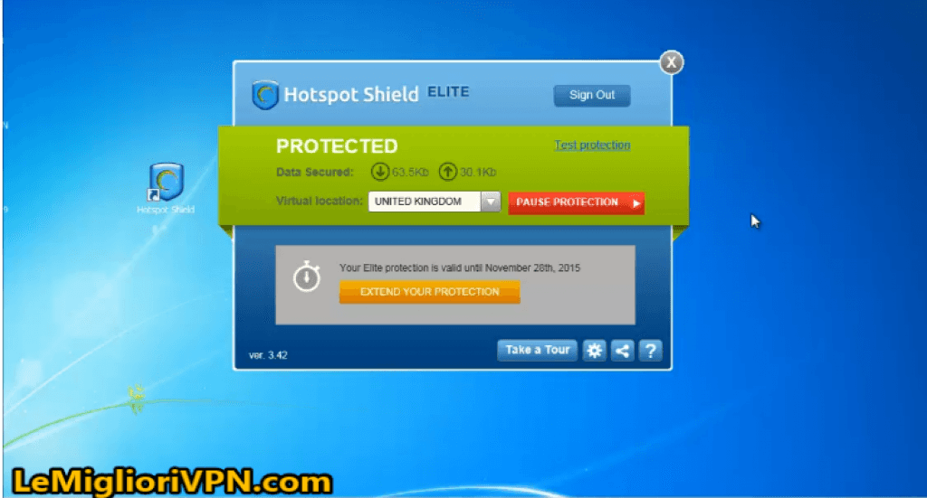 video test hotspot shield