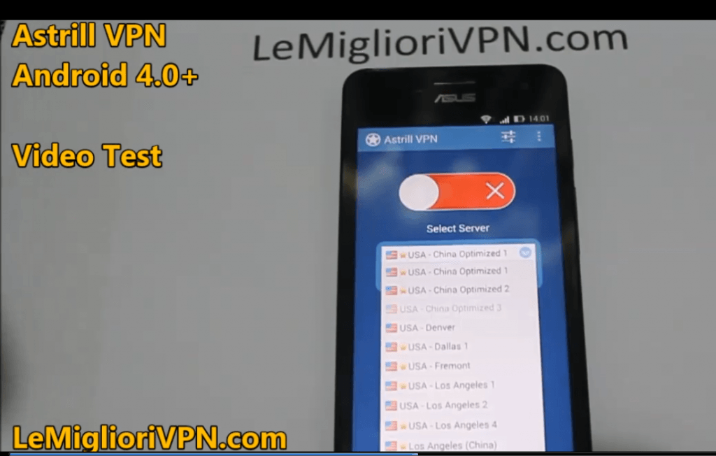 Astrill VPN con Android