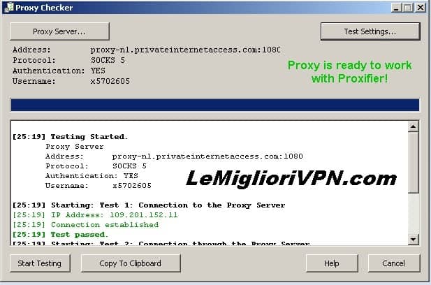 Come testare il Proxy
