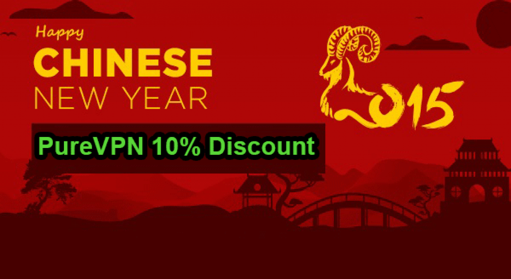 PureVPN coupon 10% discount per il capodanno cinese