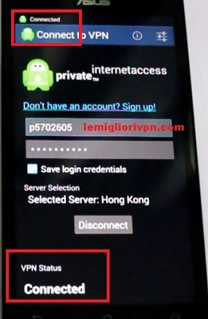 private internet access android