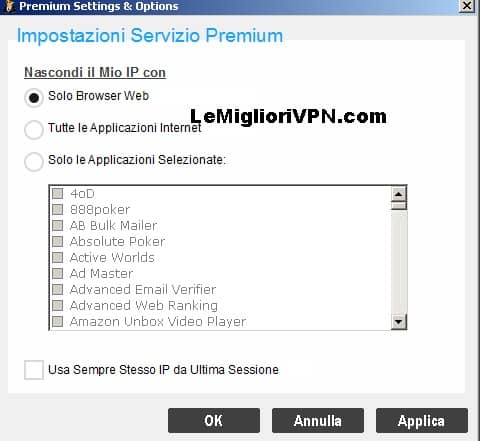 opzioni premium