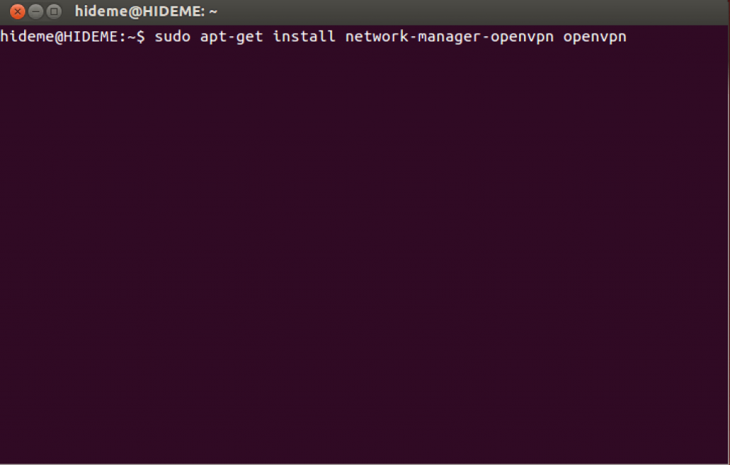 configurare vpn manualmente linux
