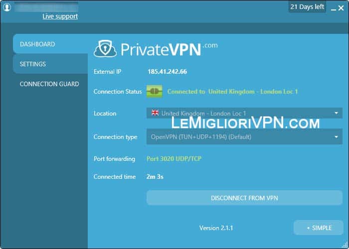 private-vpn-interfaccia