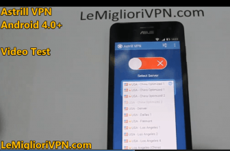 Video Test di Astrill VPN | Una VPN con Android 4.0