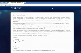 Sbloccare pandora e la musica in streaming di siti bloccati dall’estero