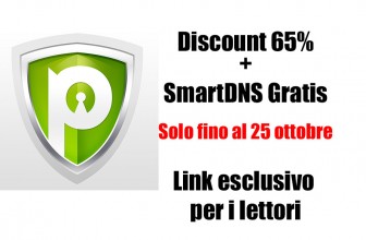 Offerta Lampo fino a lunedi 25 ottobre : SmartDNS Gratis e sconto 65% per i nostri lettori
