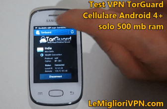 Video prova Torguard VPN per cellulare Android | BitTorrent sul cellulare